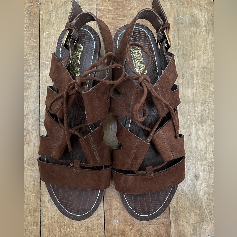 Carlos Santana gladiator sandal